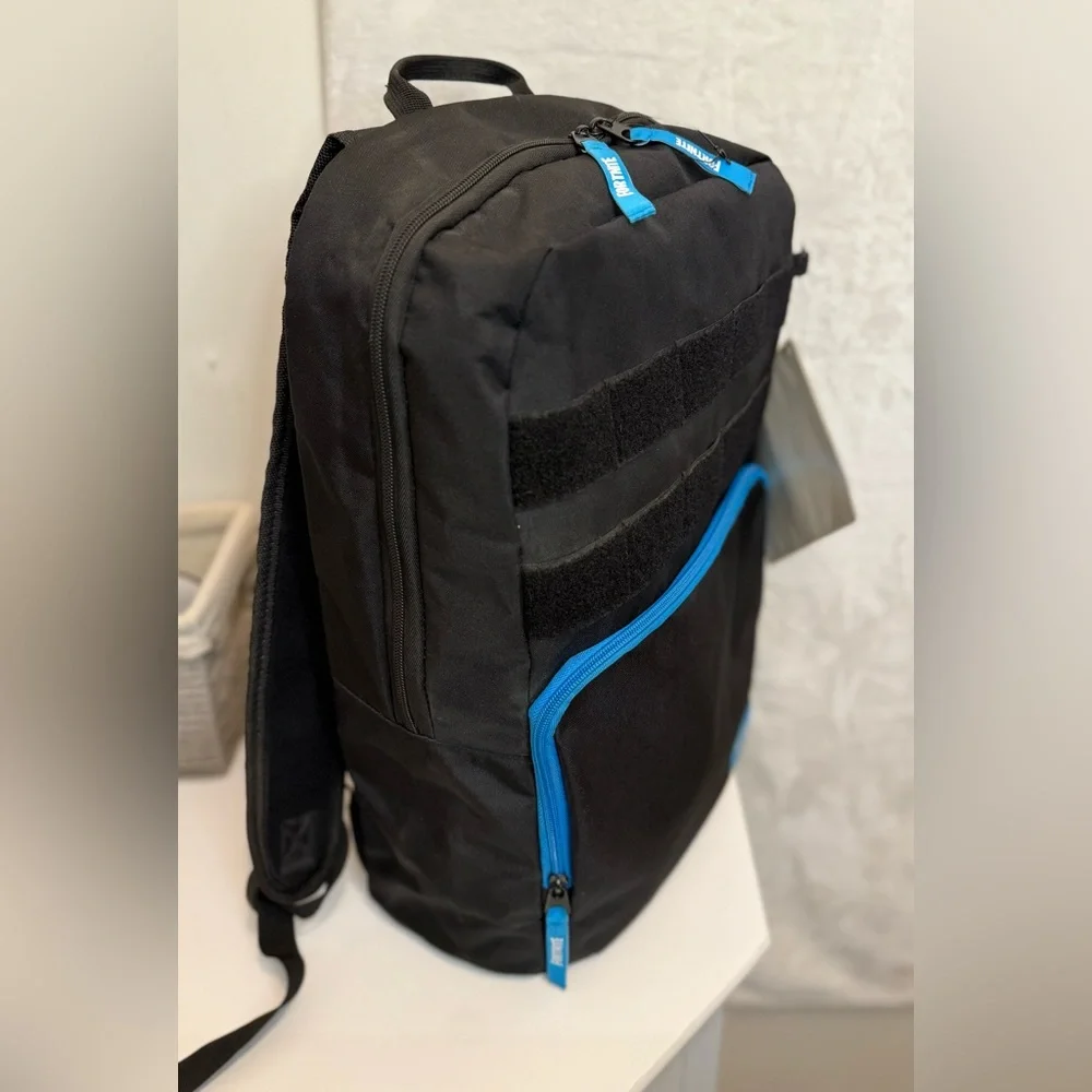 Fortnite Black Backpack With Blue Accents - Picture 2 of 10